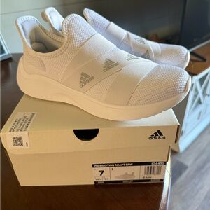 Adidas Puremotion Adapt White Slip-Ons